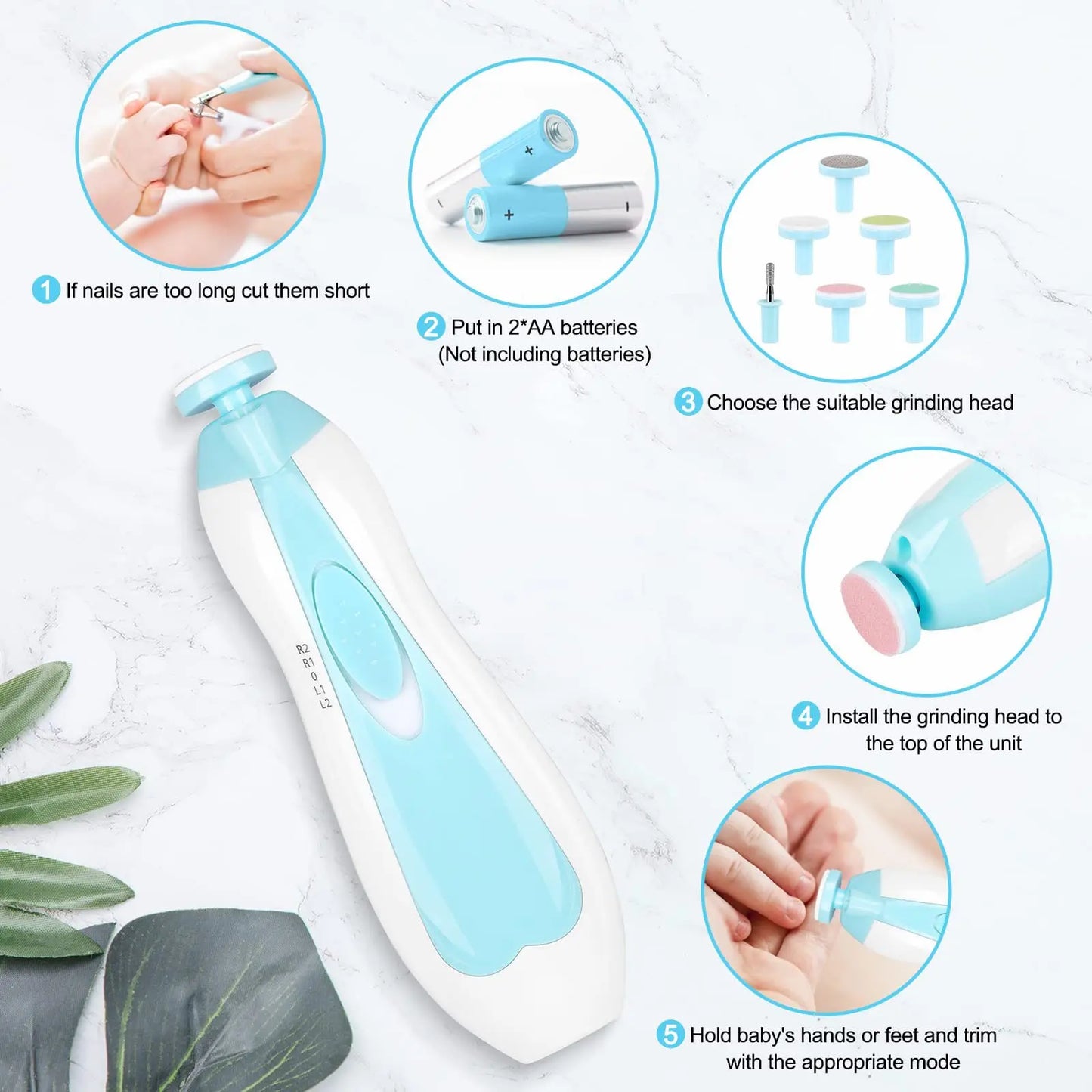 Electric Nail Trimmer (Babies & Adults)