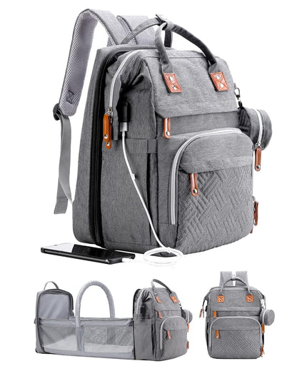 Ultimate Diaper Bag Backpack with Changing Station - Stylish, Expandable, and Lightweight for On-the-Go Parents