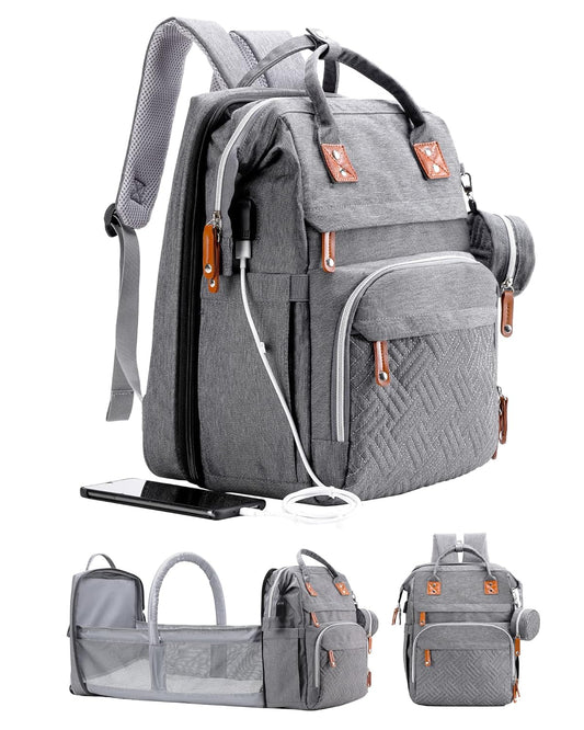 Ultimate Diaper Bag Backpack with Changing Station - Stylish, Expandable, and Lightweight for On-the-Go Parents