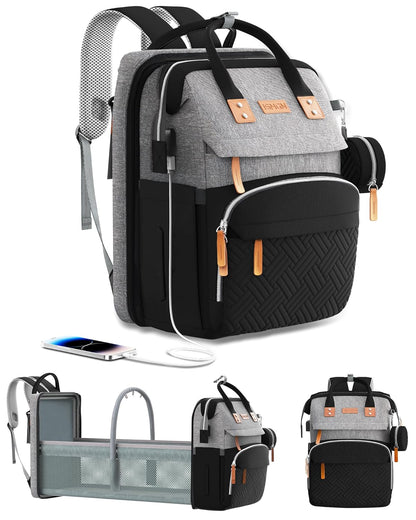 Ultimate Diaper Bag Backpack with Changing Station - Stylish, Expandable, and Lightweight for On-the-Go Parents