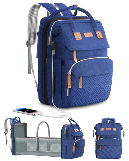 Ultimate Diaper Bag Backpack with Changing Station - Stylish, Expandable, and Lightweight for On-the-Go Parents