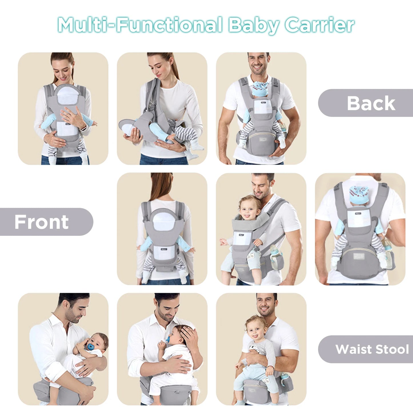 6-in-1 Multi-Function Baby Carrier